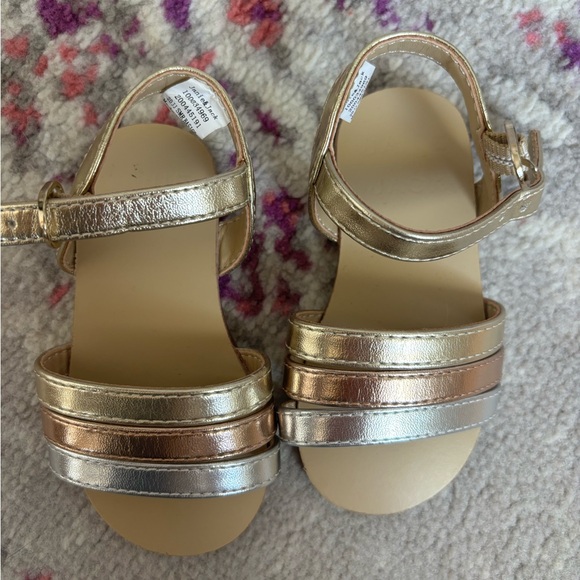 Janie and Jack Cream and Gold Glitter Dress - Picture 4 of 4